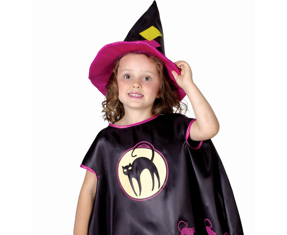 Role play-set for child Witch (cape, hat, bag), size 92/104 cm EOL